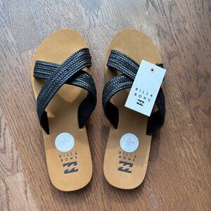 Billabong Avery Slider Sandals NWT, never worn, Size: 10/41 Black